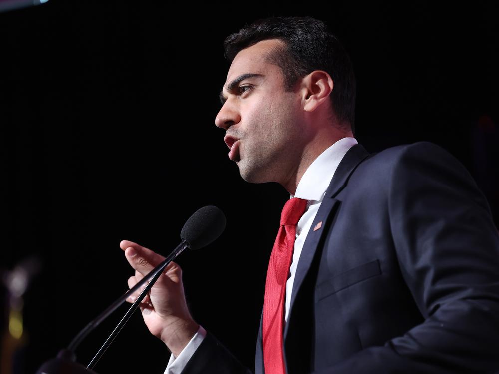 Abe Hamedeh, seen here in a 2022 photo, beat out a crowded field in the Republican race for Arizona's 8th Congressional District with Trump's endorsement, even after Trump also backed his rival Blake Masters.