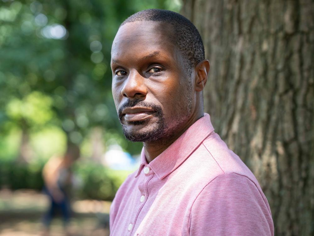  Karim Karefa-Smart poses for a portrait in Meridian Hill Park in Washington, D.C. on July 31, 2024.