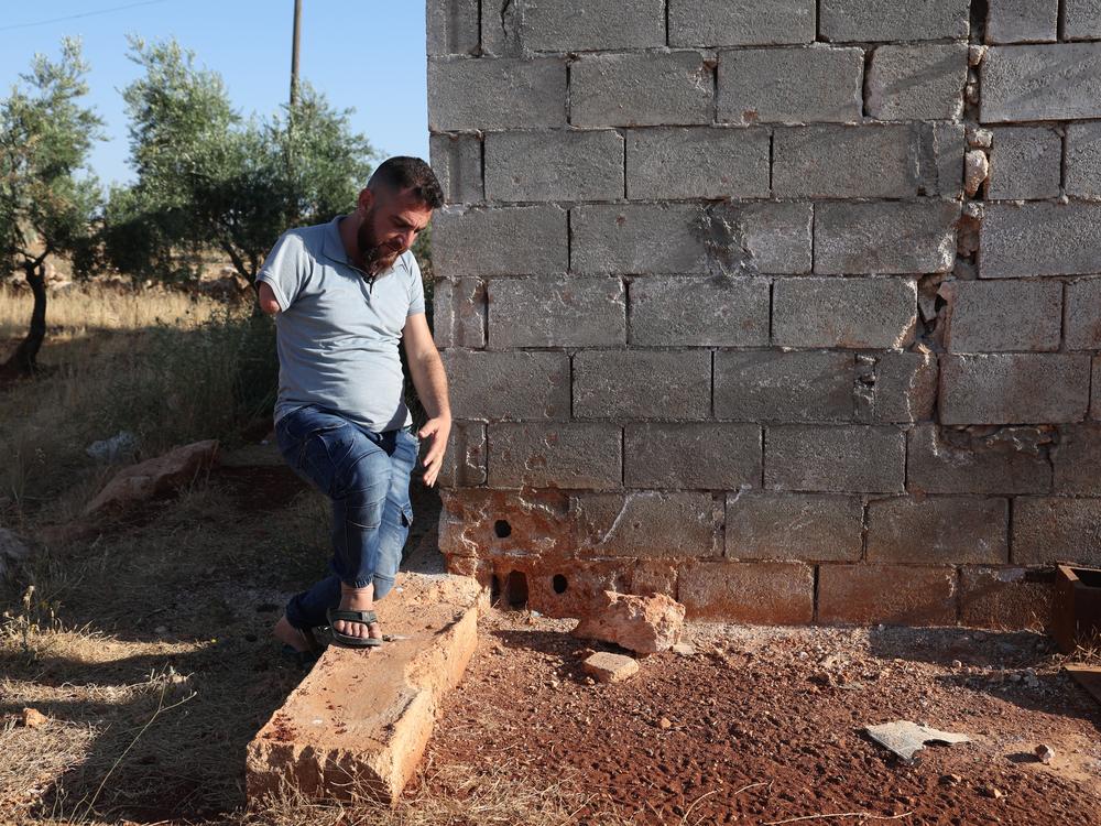 Barakat Ahmad Barakat is pictured on June 24, 2023, in the village of Barisha, in northwestern Syria.