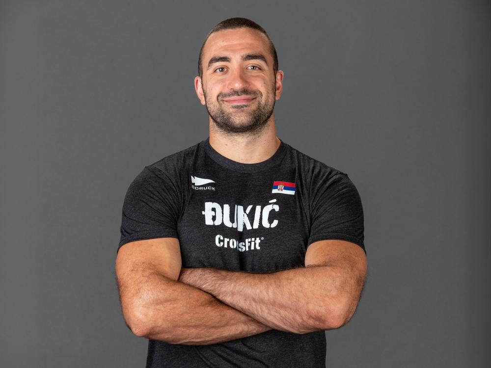 A photo of Lazar Dukic, who died on Thursday during the individual swimming portion of the 2024 CrossFit Games.