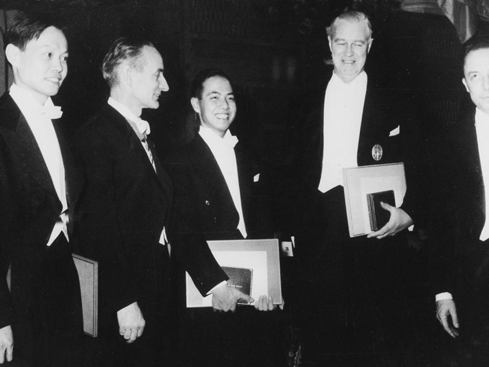 In 1957, Tsung-Dao Lee (third from left) became one of the youngest scientists to receive a Nobel Prize.