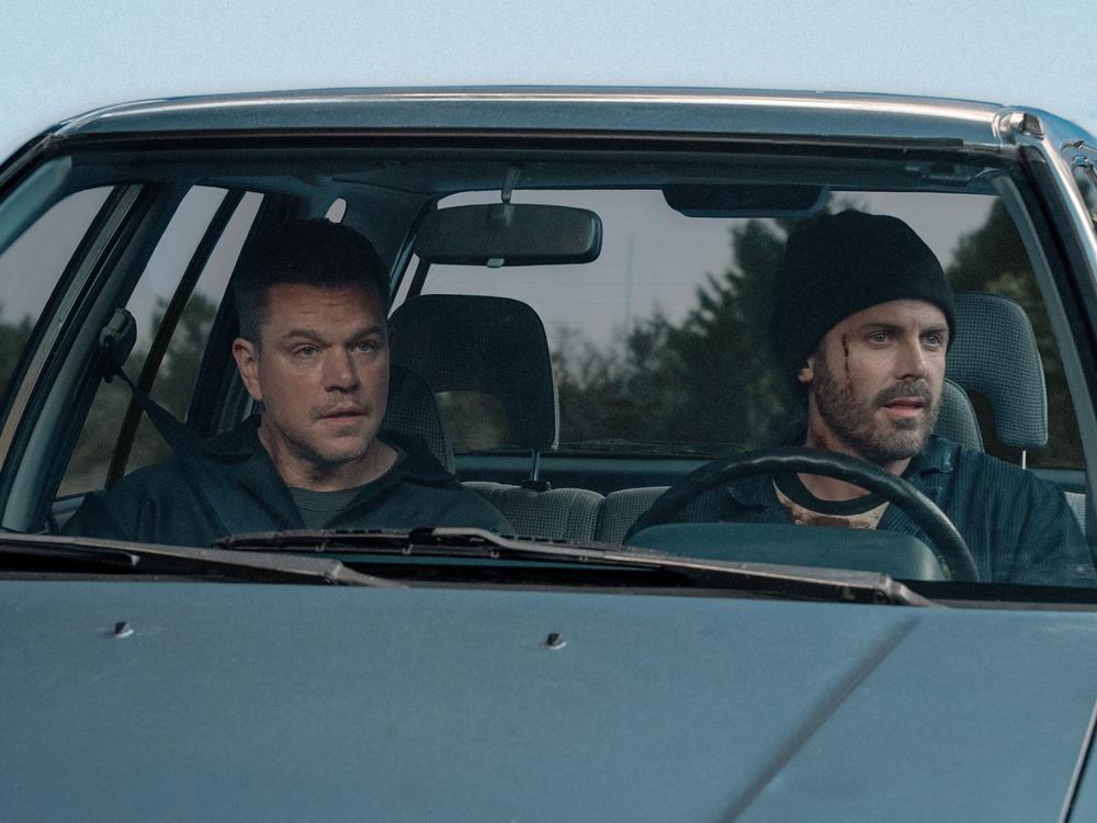  Matt Damon and Casey Affleck become uneasy partners in crime in <em>The Instigators.</em>
