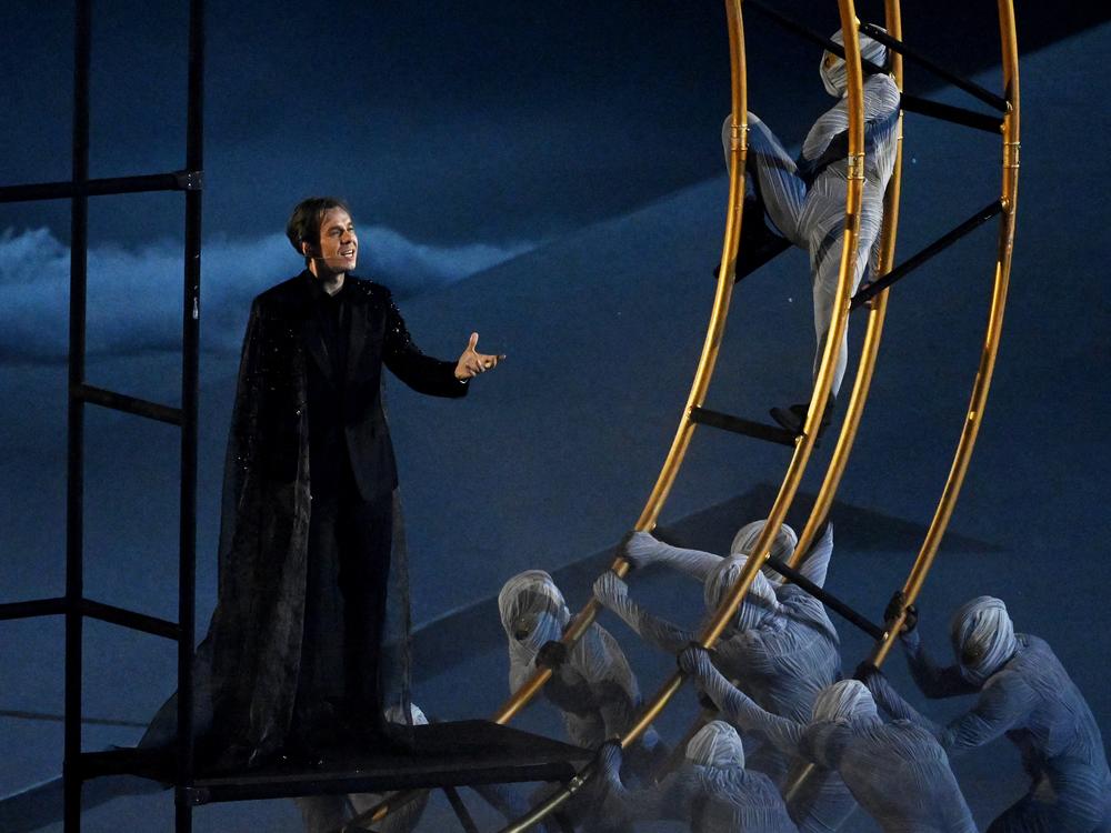 French opera singer Benjamin Bernheim performs Hymn To Apollo on Sunday.