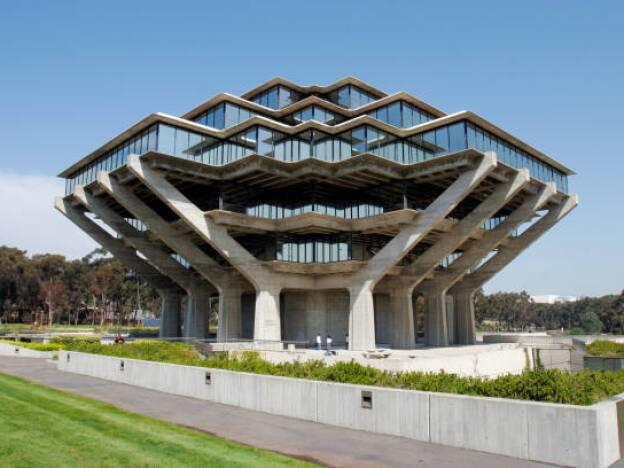 The University Of California, San Diego, Geisel Library, located in La Jolla, California.