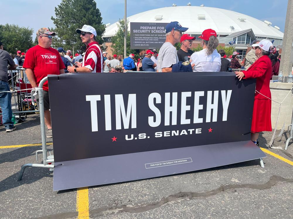  Former President Donald Trump staged a rally in Bozeman, Mont. this month in support of Republican Senate candidate Tim Sheehy.
