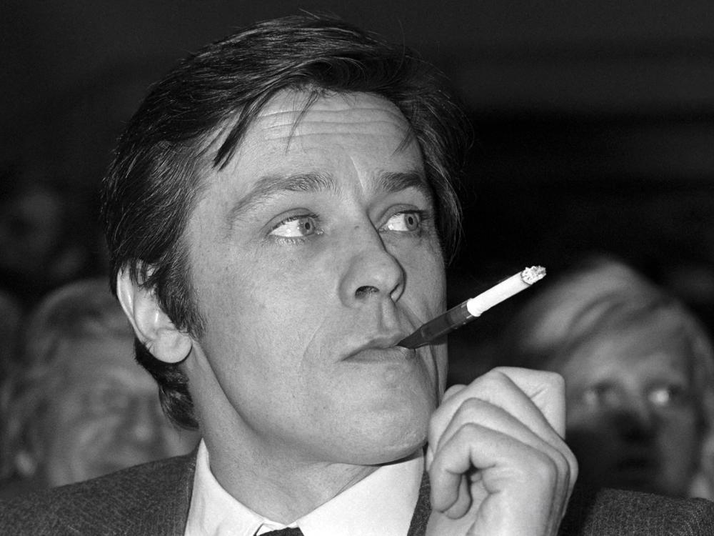 French actor Alain Delon in 1976.