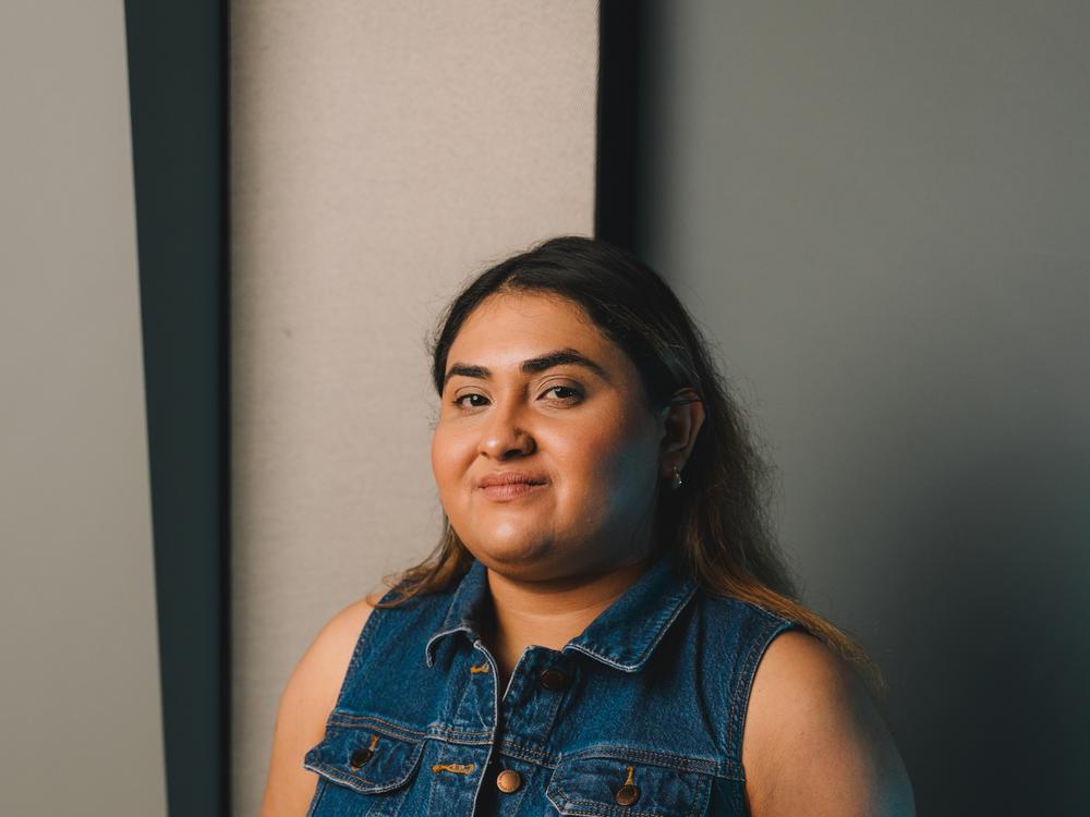 Lucero Lopez, 29, is a college student studying political science. As a main support for her parents in the U.S., she's concerned about rising prices. 