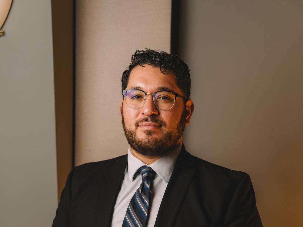 As a DACA recipient, Josue Rodriguez, 28, is not able to vote. But he urged the group to vote against a second Trump term. 
