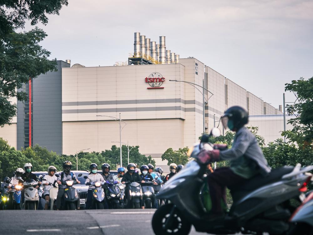 Buildings at the Taiwan Semiconductor Manufacturing Co. campus in Hsinchu, Taiwan, on July 16.