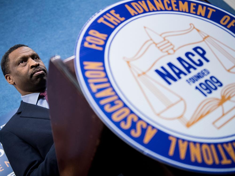 Derrick Johnson, president and CEO of the NAACP, seen here in a 2019 photo, is expected to be one of the headlining speakers on the DNC’s main stage Monday night.