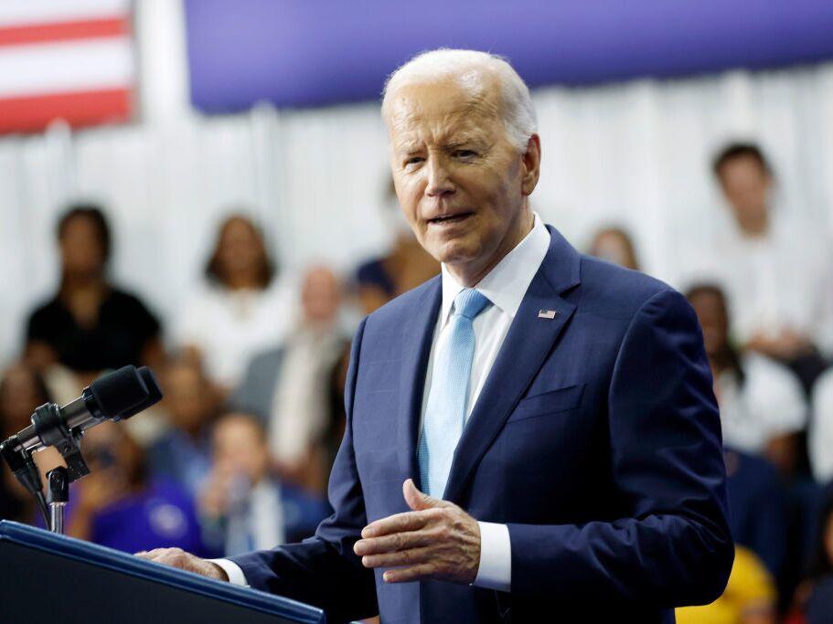President Biden, seen here on Aug. 15 in Largo, Md., is expected to headline the first night of the Democratic National Convention on Monday.
