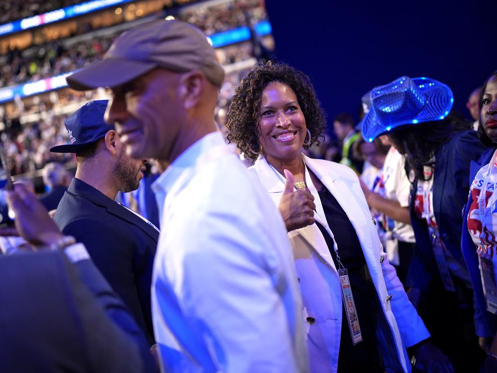 D.C. Mayor Muriel Bowser earlier in the evening, before the roll call.