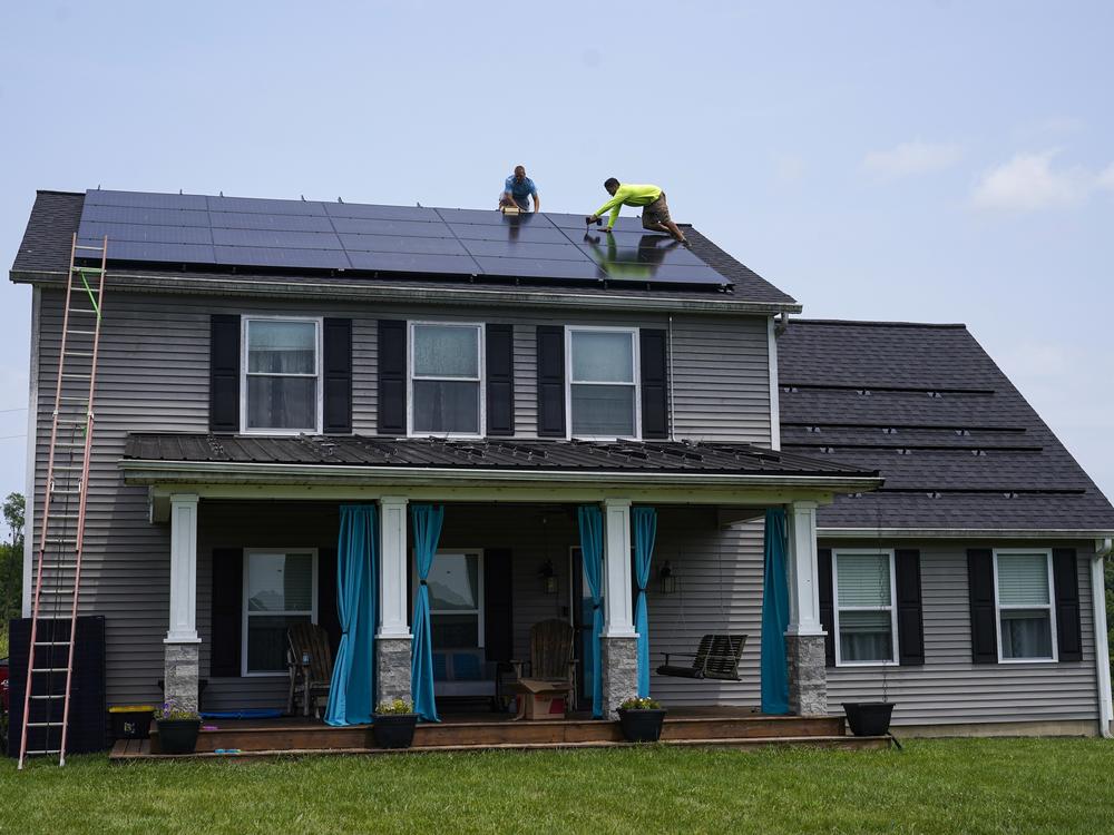 Solar panels are installed on the roof of a home in Frankfort, Ky., in 2023. Residential solar is booming in the U.S., but customer complaints have increased even more. 