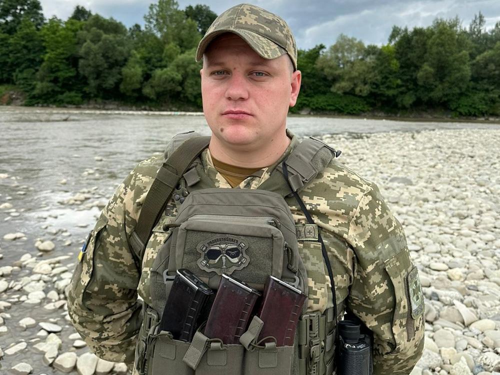 Ukrainian soldier Vitalii Barelin, 25, uses drones to catch people trying to cross the Tisza River illegally. He spent months on the eastern front line and says Ukrainians who flee conscription shouldn't be allowed to return. 