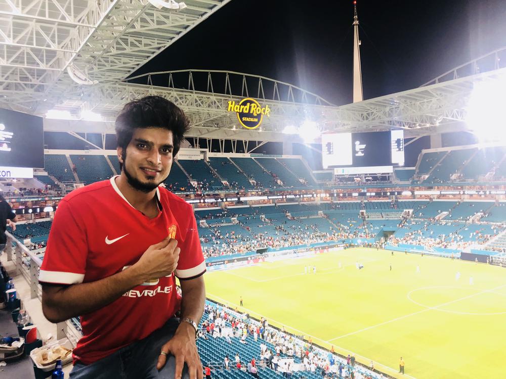 Shivanshu Vyas attended a friendly played by Manchester United at the Hard Rock Stadium in Miami in 2018. It was the moment he knew he had to be in the U.S. for the World Cup.