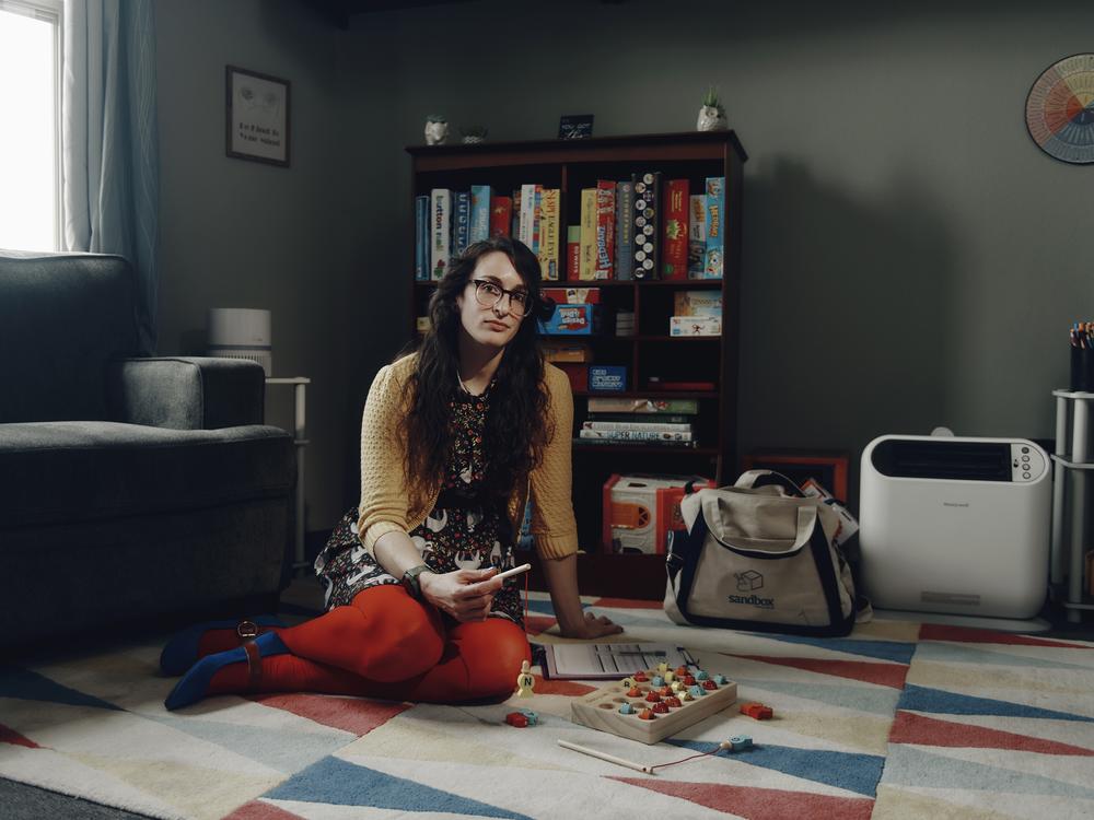 <em>Anna DiNoto in her office in Monroe, Washington.</em>