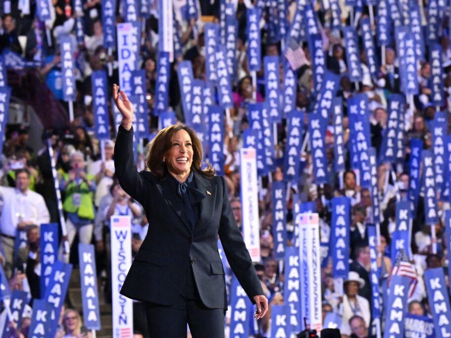 Vice President Harris, the Democratic presidential nominee, made 12 misleading or lacking-in-context statements during her speech at the Democratic National Convention last week. 
