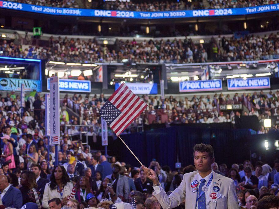 The Harris campaign hopes that young voters like this one can be mobilized to vote for her during the election season. 