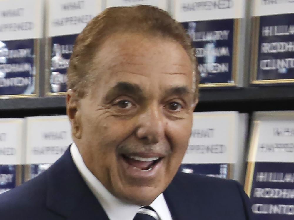 Leonard Riggio, then chairman of Barnes & Noble, arrives at a bookstore in New York on Sept. 12, 2017. Riggio died on Tuesday.