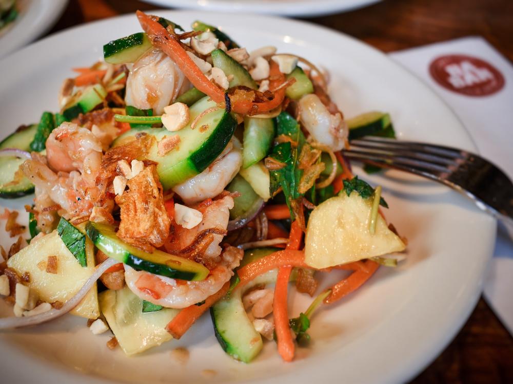 Chef Eric Banh of Seattle, Wash. recommends his cucumber shrimp salad.