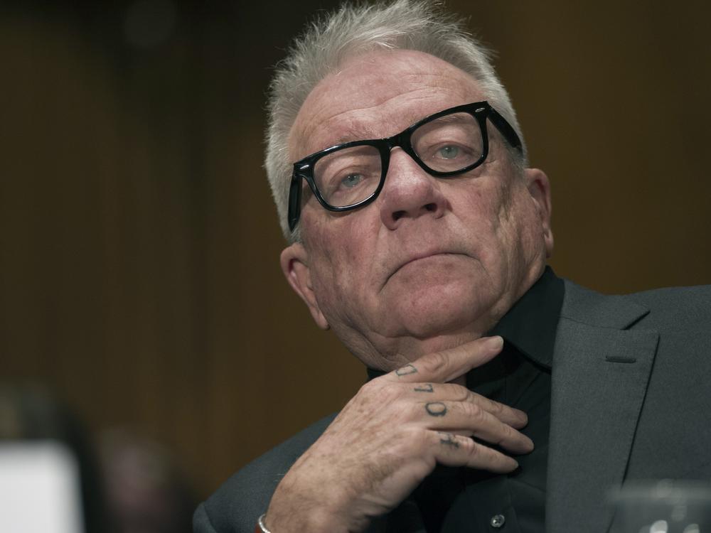Former Backpage.com owner Michael Lacey attends a Senate committee on Jan. 10, 2017, on Capitol Hill in Washington.