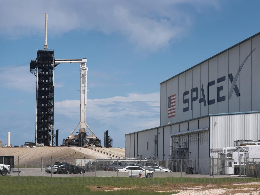 The Federal Aviation Administration has grounded SpaceX's Falcon 9 rockets - like this one set to take the Polaris Dawn crew to orbit. The move by the FAA comes after a Falcon 9 booster rocket fell into the sea as it tried to land on an uncrewed drone ship on Wednesday.