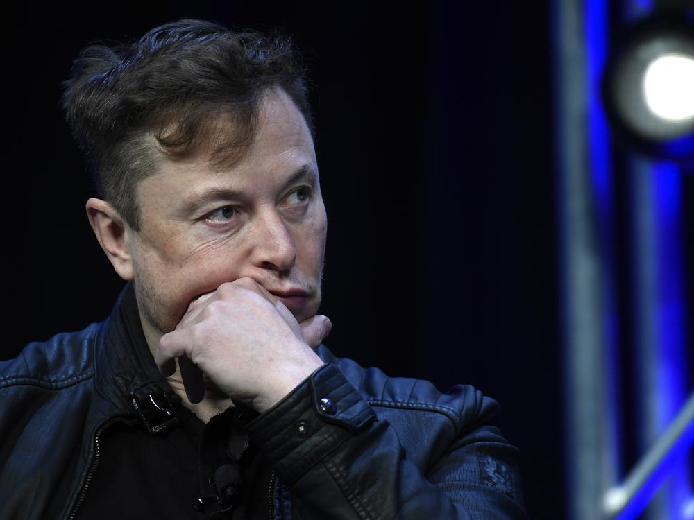 Tesla and SpaceX chief executive officer Elon Musk listens to a question as he speaks at the SATELLITE Conference and Exhibition in Washington, March 9, 2020.