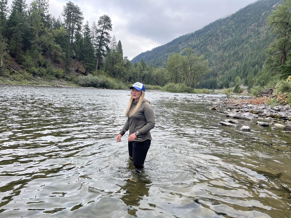 The Blackfoot River is the lowest it's been in fly fishing guide KynsLee Scott's career. 