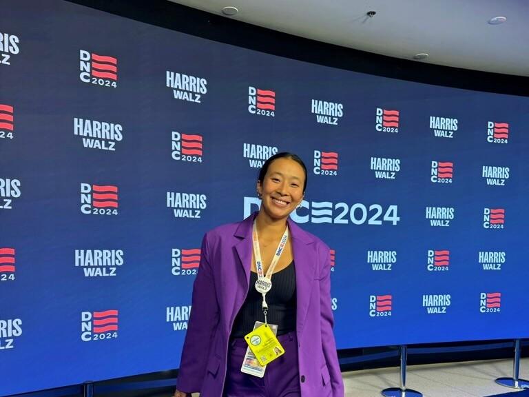 Nadya Okamoto, 26, used to work in politics. In 2017, while a student at Harvard University, she unsuccessfully ran for city council in Cambridge, Mass. She told NPR that now, she doesn't consider herself a political influencer. But the work sticks with her as she runs her business now. 