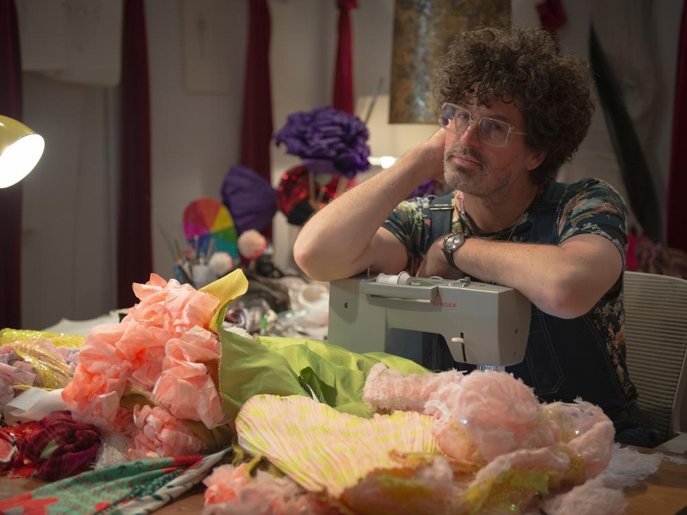  Machine Dazzle in his Jersey City studio