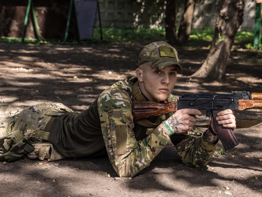 Oleksii Sichkar, 20, a participant of 