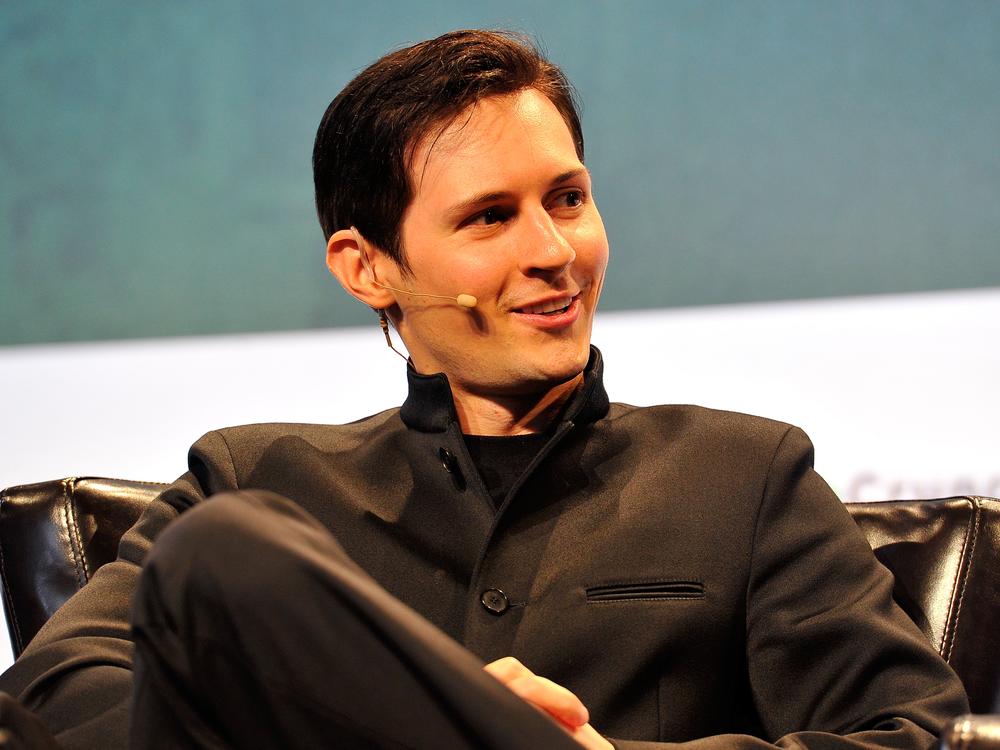 Pavel Durov, CEO and co-founder of Telegram, is pictured onstage at TechCrunch Disrupt SF 2015 on Sept. 21, 2015, in San Francisco.