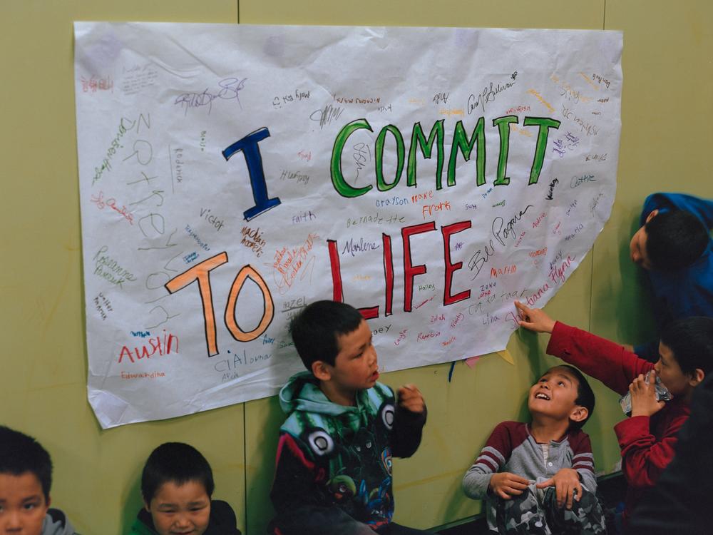 At the Lower Kuskokwim Dance Festival in Tununak, students are given opportunities to learn about mental health programs alongside a range of cultural activities such as Yup’ik singing and dancing. 