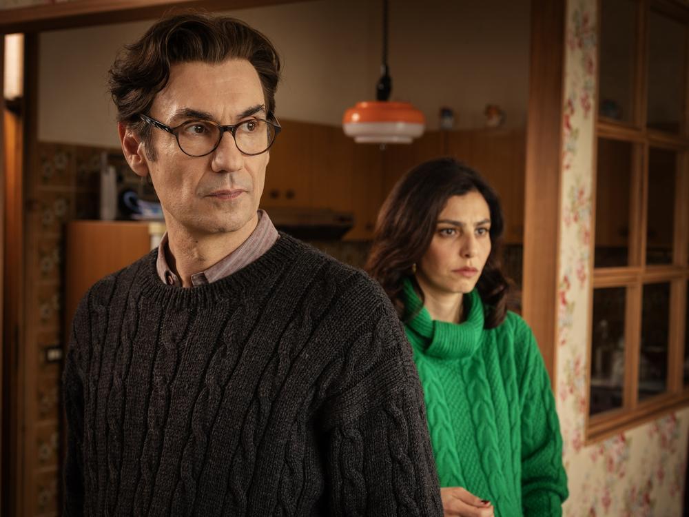 Much of the rivalry between Lenù and Lila (right, Irene Maiorino) in <em>My Brilliant Friend </em>revolves around their respective relationships with Nino (Fabrizio Gifuni).