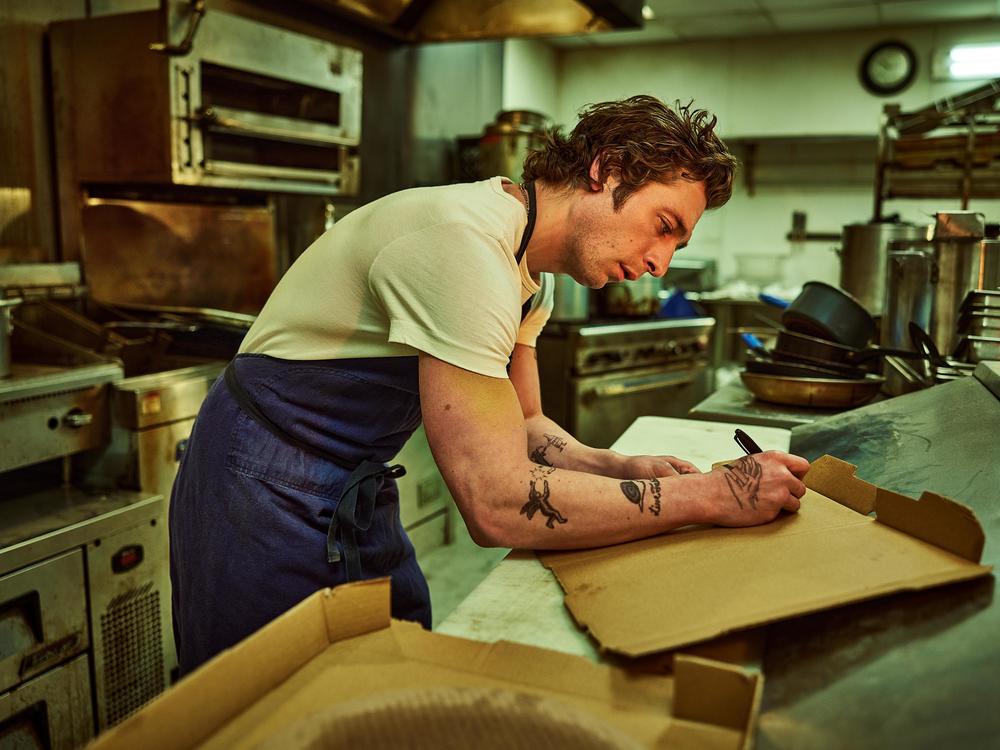 Jeremy Allen White as Carmy in <em>The Bear. </em>