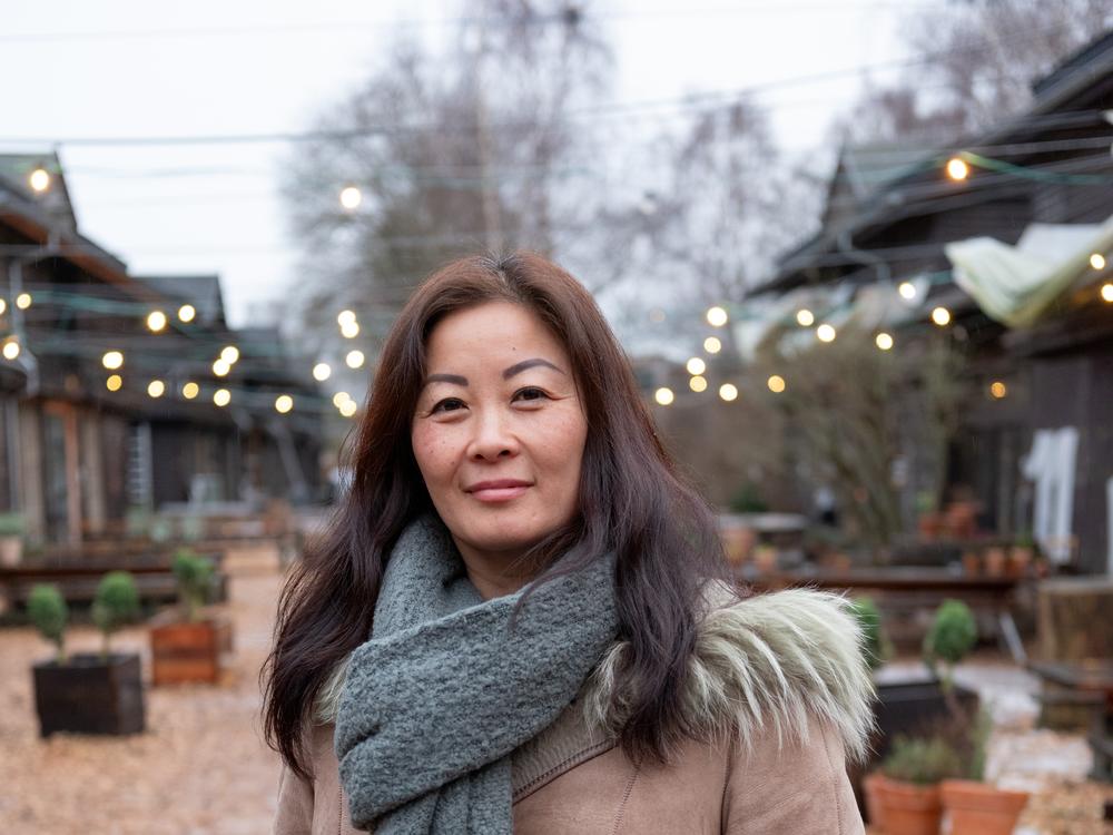 <em>Jannie Jung Westermann, the president of Korea Klubben, an association of Danish Korean adoptees, poses for a portrait.</em>