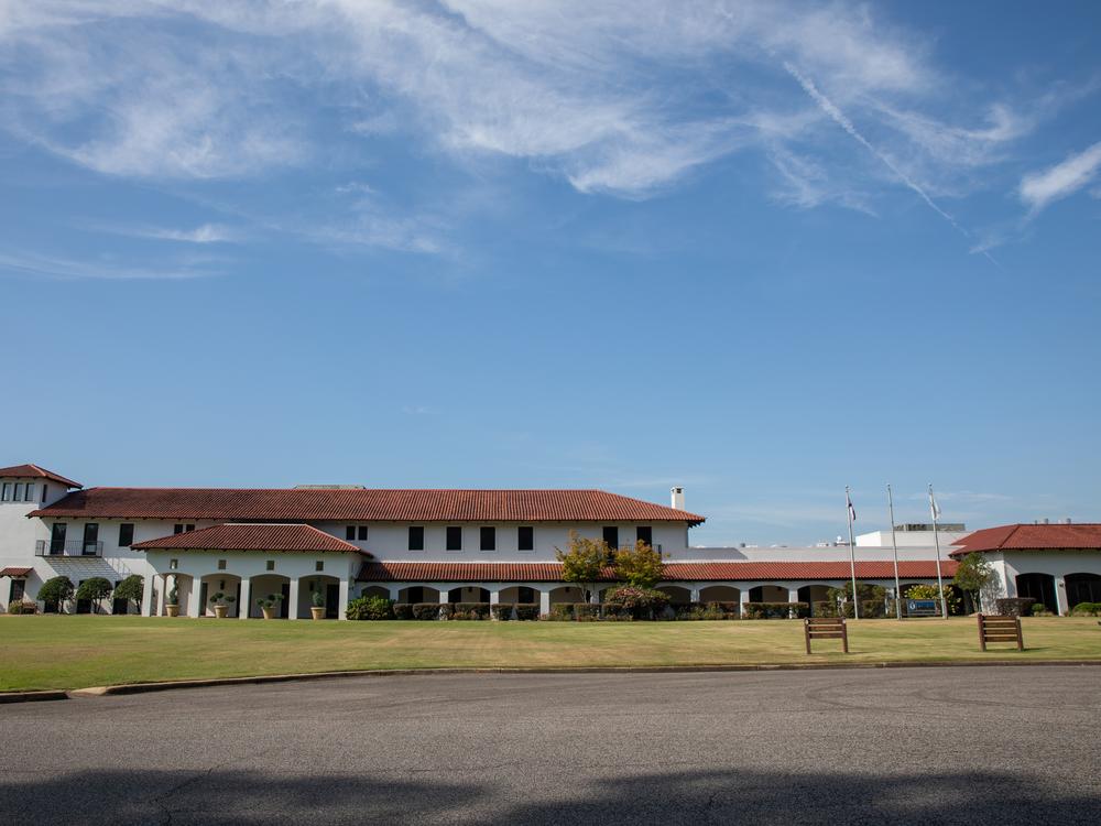 The exterior of the Phifer offices and factory outside Tuscaloosa, Alabama. Phifer, a family-owned company founded in the 1950s, manufactures window screens and other products in its cavernous plant. 
