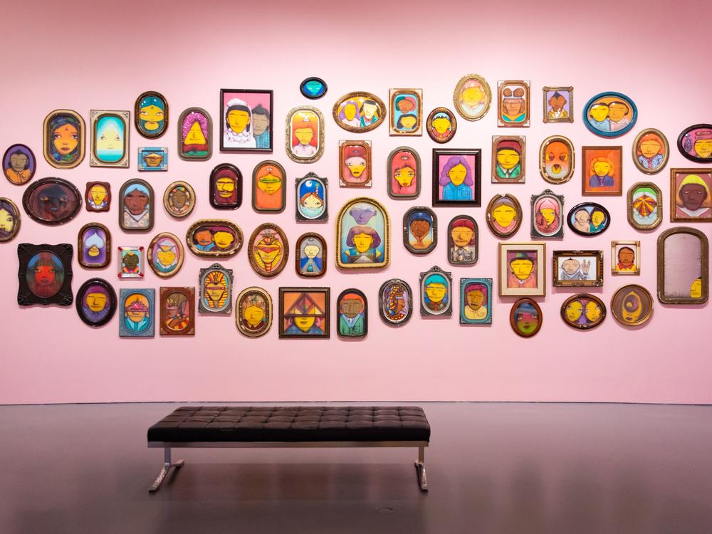 The Hirshhorn Museum will soon host an exhibit named OSGEMEOS: Endless Story, by twin brothers Gustavo and Otavio Pandolfo and curated by Marina Isgro. Shown here is “Retratos (Portraits),” 2023-2024.