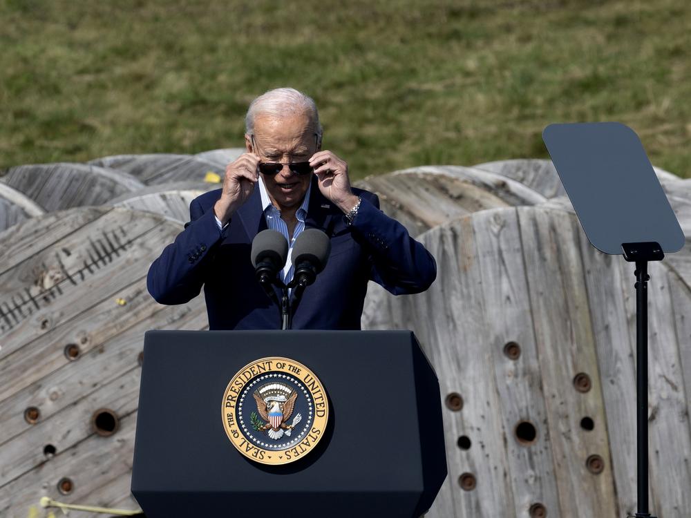 President Biden speaks during an event at the Vernon Electric Cooperative on Sept. 5, 2024 in Westby, Wis.