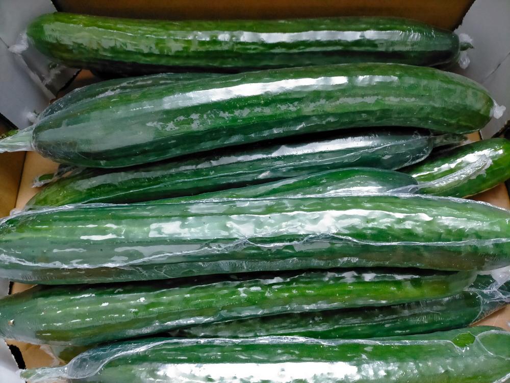 Plastic wrap used on cucumbers has been found to contain phthalates. 