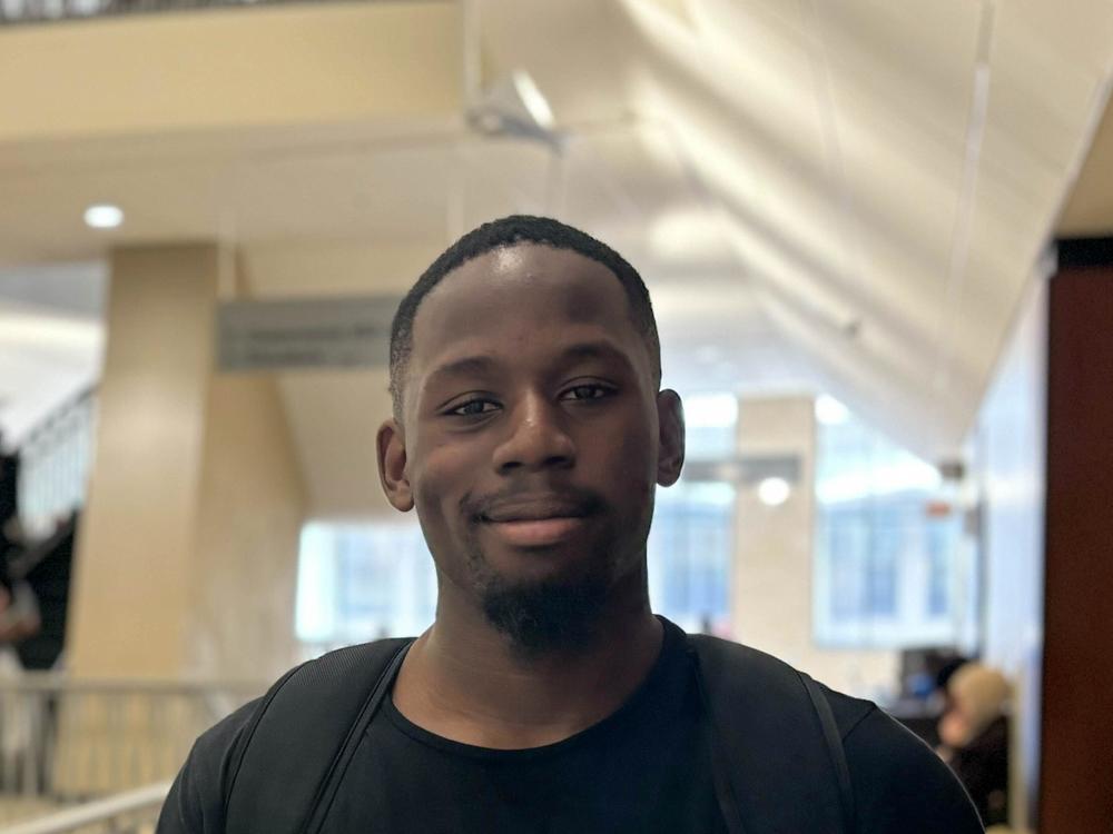 Julio Almanza is a 21-year-old student at Georgia State University. He’s interested in hearing what both presidential candidates have to say on issues related to education. 