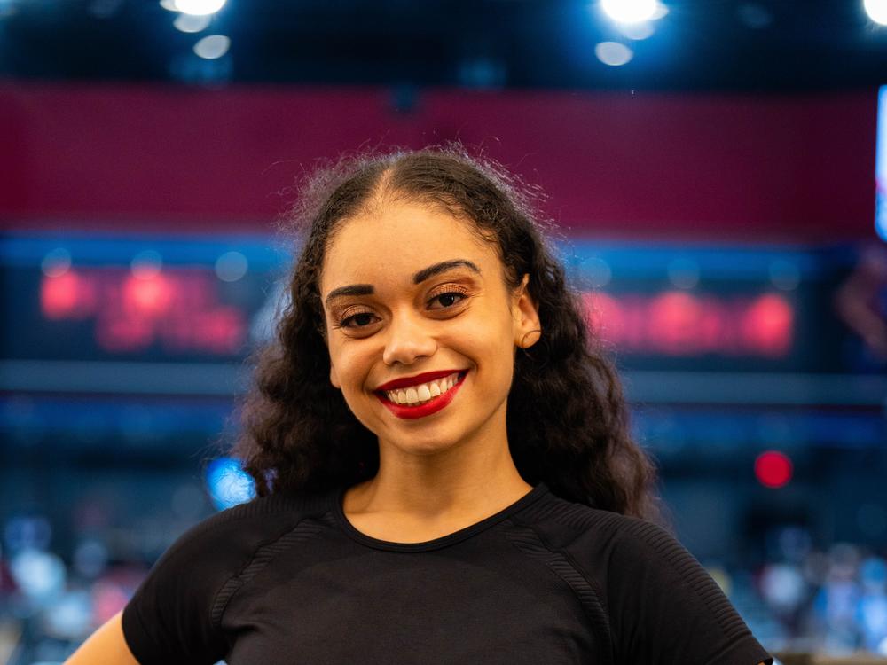 Kayla Jones, 22, is a dancer with the Atlanta Dream’s Hype Squad. When she thinks about voting this fall, issues related to healthcare access and education affordability are top of mind.