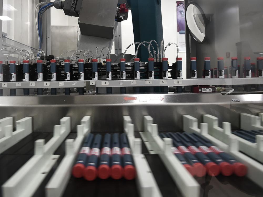 This picture shows a unit dedicated to the production of insulin pens at the factory of the U.S. pharmaceutical company Eli Lilly in Fegersheim, France, on Oct. 12, 2015. 