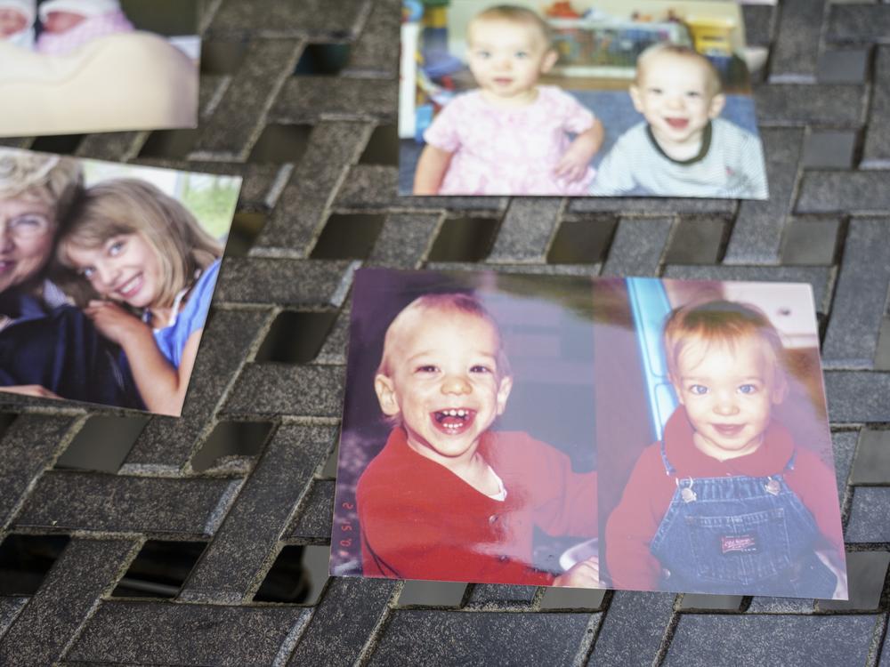 August 22, 2024, Natick, MA.  Photos of the twins Jason and Jessica as children. Both were born with Fragile X syndrome. 