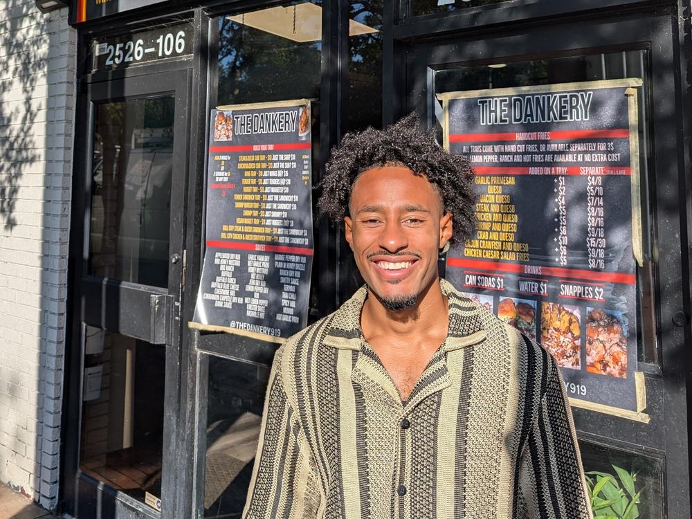 Ian Burris, in front of one of his Raleigh-based restaurants, The Dankery