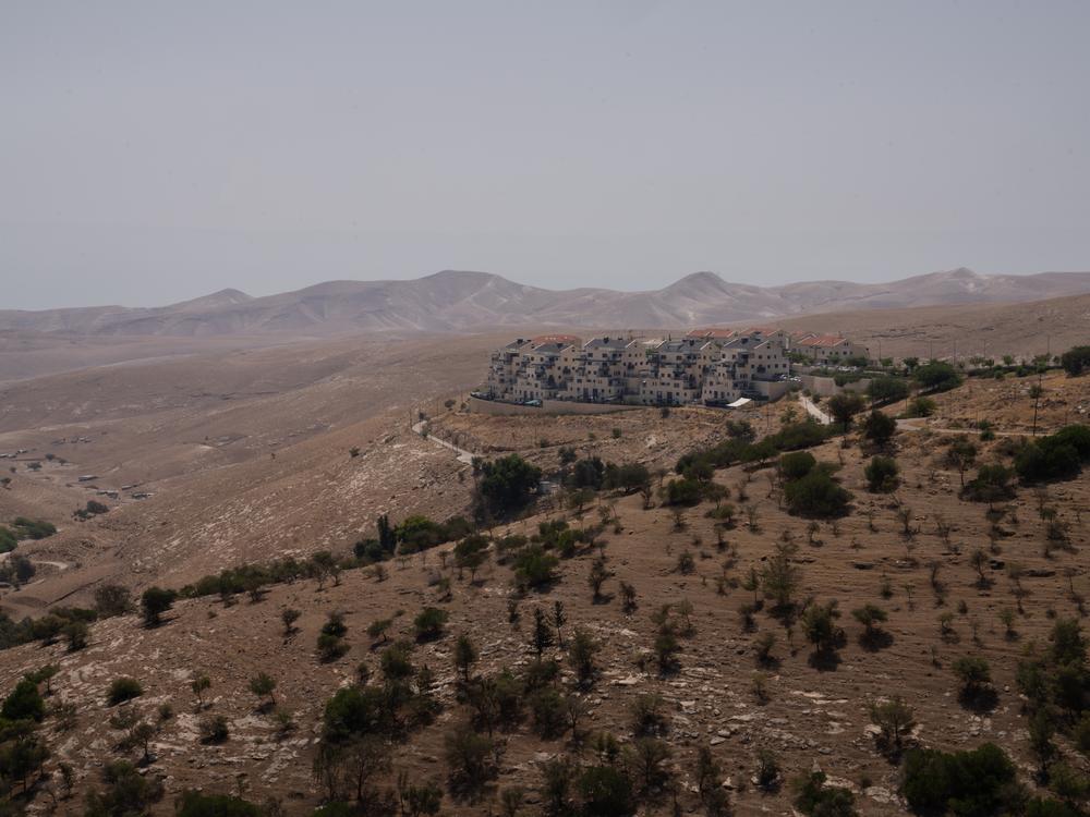 Despite the desert conditions surrounding the Ma'ale Adumim Israeli settlement in the occupied West Bank, water to the settlements is reliably sourced by the Israeli national water company Mekorot. 