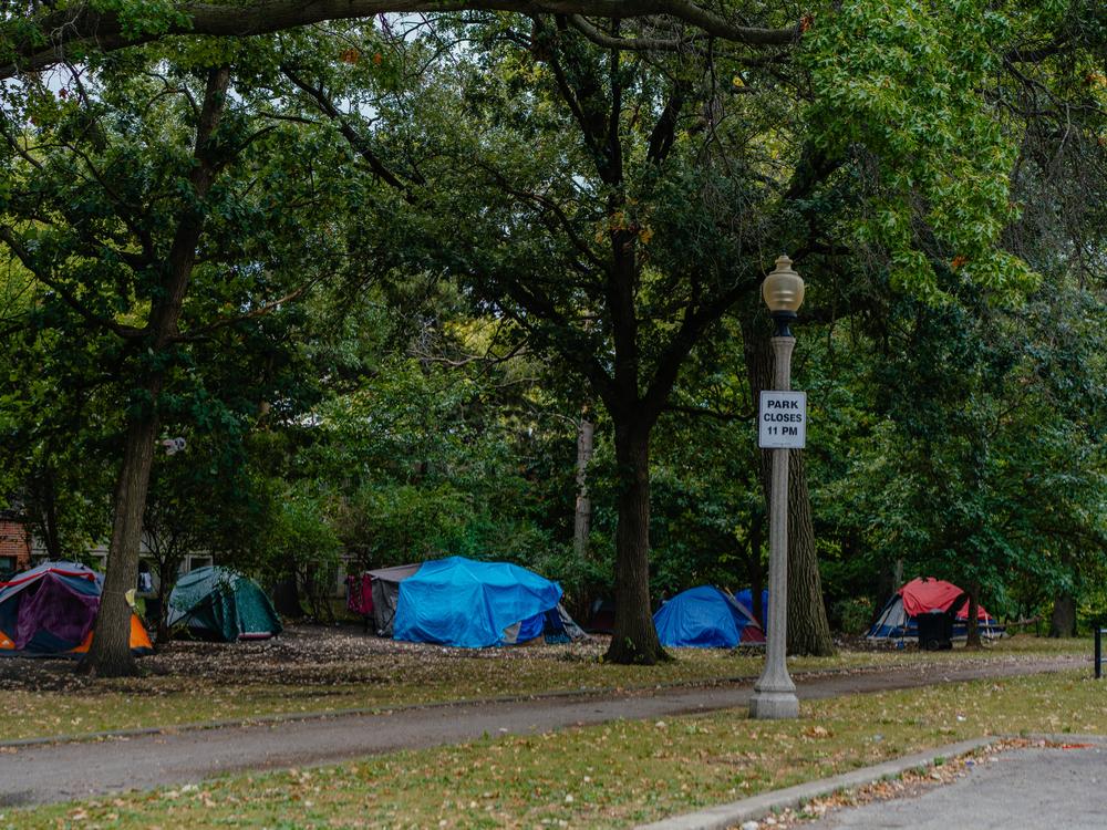 Some residents in the surrounding community have expressed frustration about an encampment that formed in Gompers Park on Chicago's northwest side.