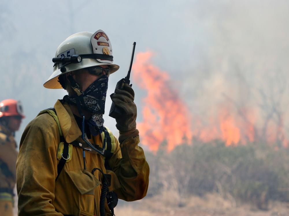 Watch Duty gets close-to-real-time information by listening in to the radio communications of firefighters on the front lines. In remote areas where radio signals are weak, Watch Duty has started setting up its own transmission towers to help with firefighting efforts and to give its staff reporters a way of listening for updates.