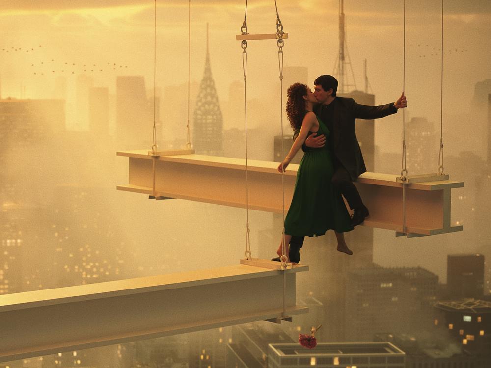 Nathalie Emmanuel and Adam Driver star as Julia and Cesar in <em>Megalopolis</em>.
