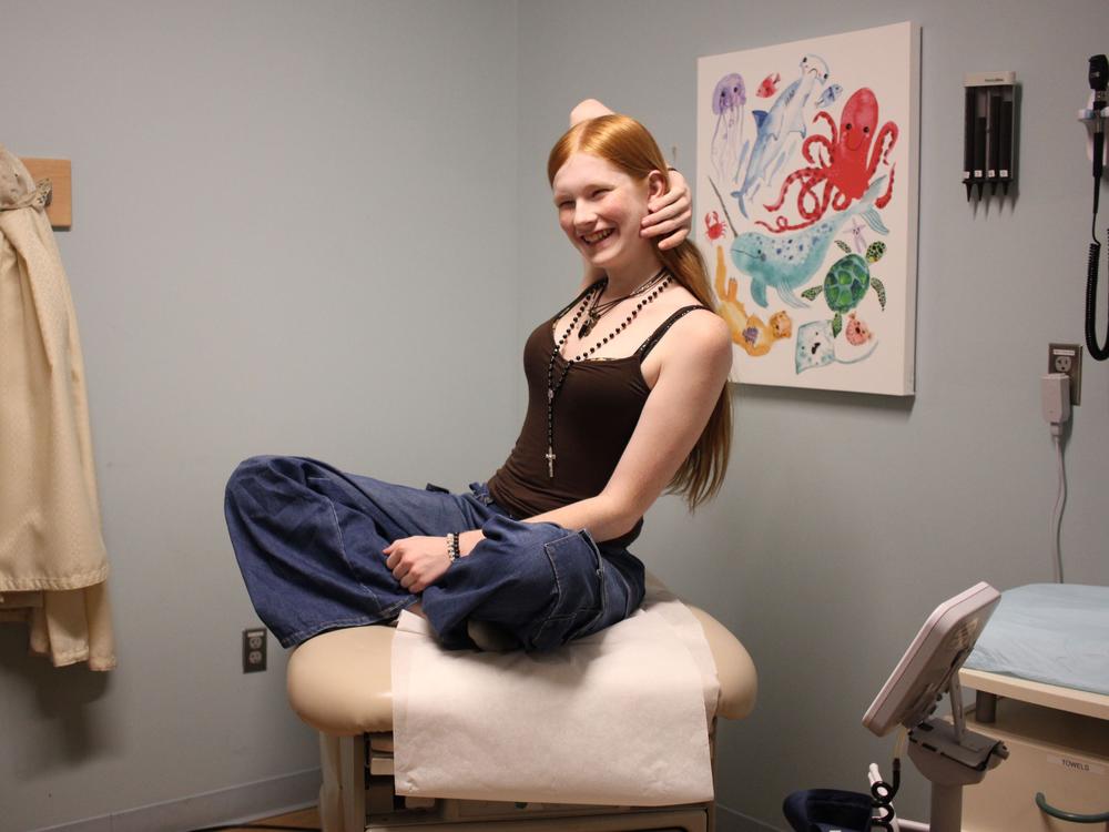 Veronica, 17, drove with her mother nearly four hours from her home in Iowa to visit a doctor in Minneapolis in September. Iowa banned gender-affirming care for youth in March 2023. <br>